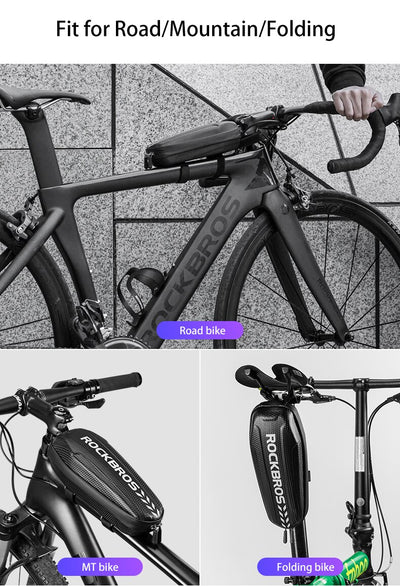 Bolsa Delantera Rígida para Bicicleta - Portatubo Superior - Image 17