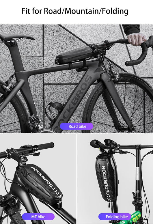 Bolsa Delantera Rígida para Bicicleta - Portatubo Superior - Image 17