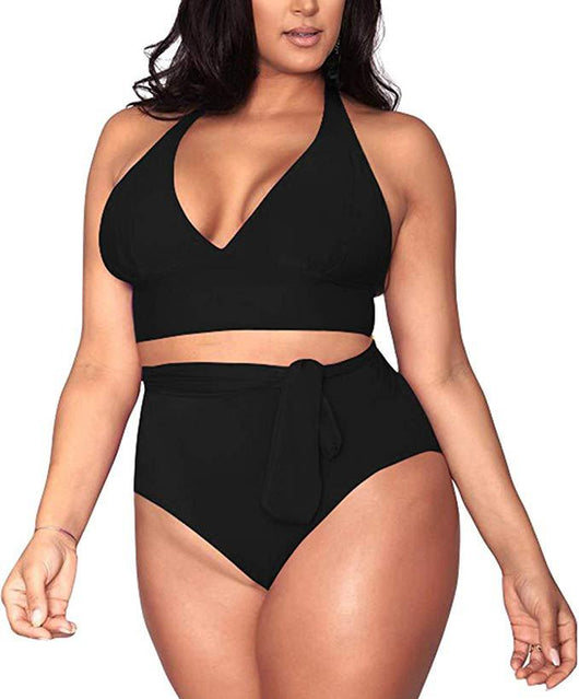 Bikini Deportivo de Talle Alto con Tirantes Cruzados y Escote Profundo - Image 4