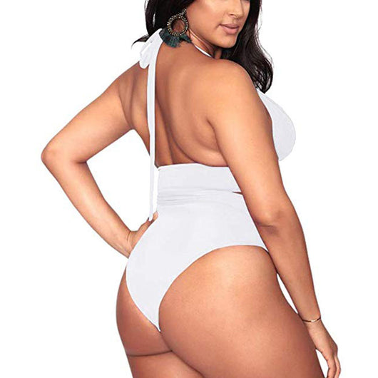 Bikini Deportivo de Talle Alto con Tirantes Cruzados y Escote Profundo - Image 8