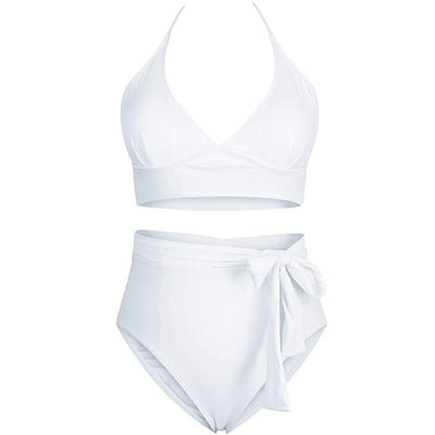 Bikini Deportivo de Talle Alto con Tirantes Cruzados y Escote Profundo - Image 9