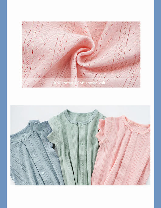 Enterizo Infantil Transpirable con Botones - Colores Puros - Image 10
