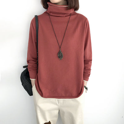 Suéter Cuello Alto Holgado Mujer - Tejido Fino y Ligero - Image 11