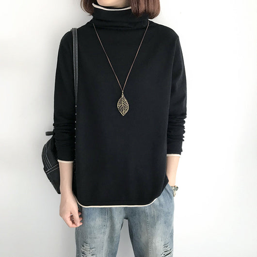 Suéter Cuello Alto Holgado Mujer - Tejido Fino y Ligero - Image 13