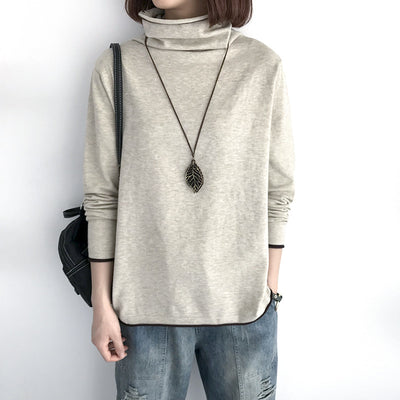 Suéter Cuello Alto Holgado Mujer - Tejido Fino y Ligero - Image 16