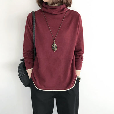 Suéter Cuello Alto Holgado Mujer - Tejido Fino y Ligero - Image 25