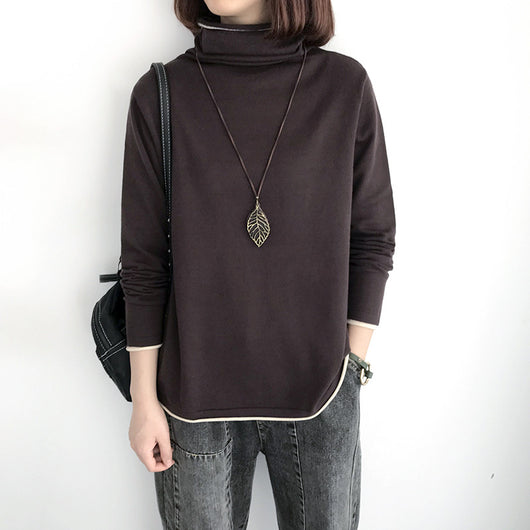 Suéter Cuello Alto Holgado Mujer - Tejido Fino y Ligero - Image 35
