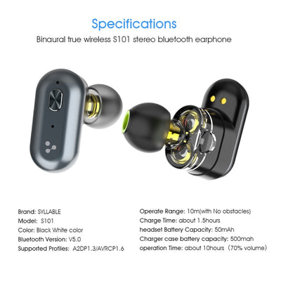 Auriculares Bluetooth Inalámbricos SYLLABLE S101 - Image 18