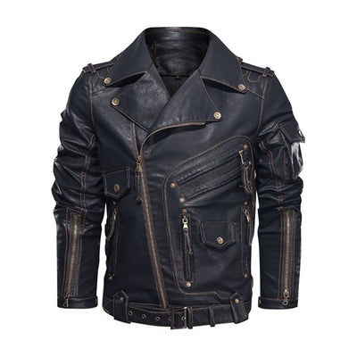 Chaqueta de Cuero para Motociclista - Estilo Clásico Motorero - Image 8