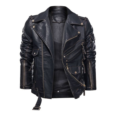 Chaqueta de Cuero para Motociclista - Estilo Clásico Motorero - Image 10