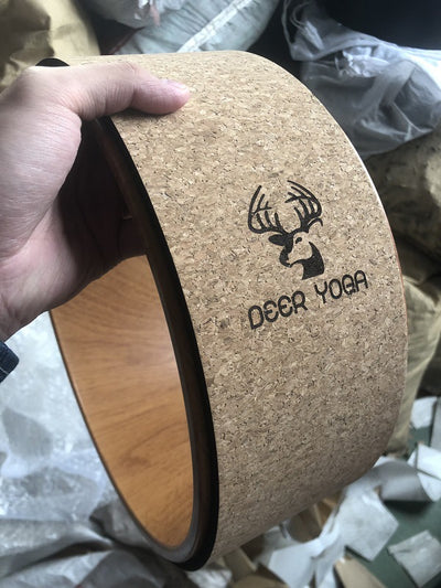 Rueda de Yoga en Corcho con Diseño de Veta de Madera - Image 15