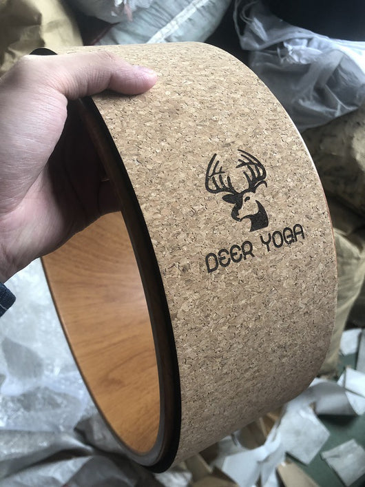Rueda de Yoga en Corcho con Diseño de Veta de Madera - Image 15