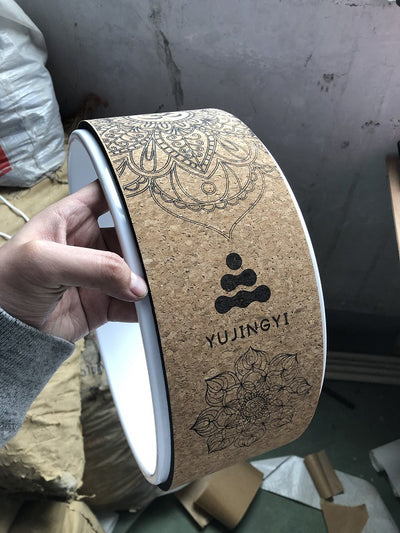 Rueda de Yoga en Corcho con Diseño de Veta de Madera - Image 16
