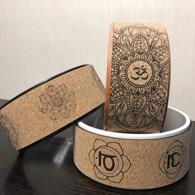 Rueda de Yoga en Corcho con Diseño de Veta de Madera - Image 19