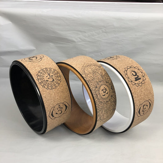 Rueda de Yoga en Corcho con Diseño de Veta de Madera - Image 20