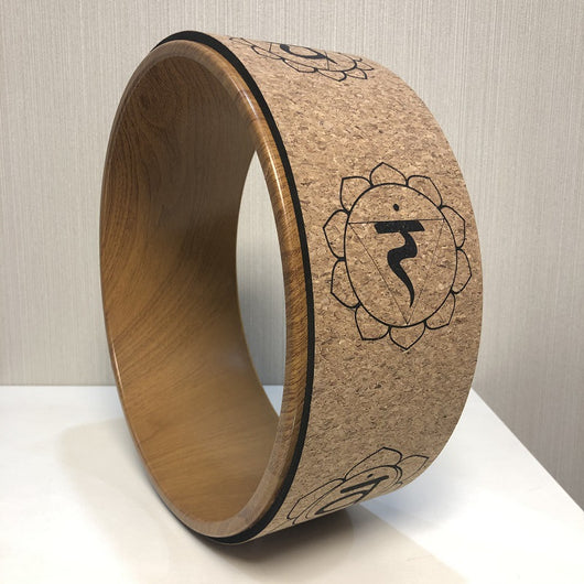 Rueda de Yoga en Corcho con Diseño de Veta de Madera - Image 24