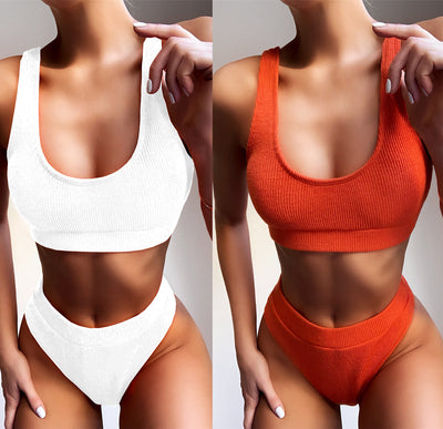 Traje de Baño Cintura Alta con Abertura para Mujer - Image 5