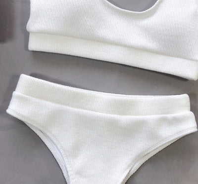 Traje de Baño Cintura Alta con Abertura para Mujer - Image 16