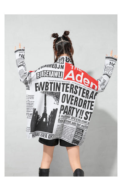 Suéter Tejido Mujer con Estampado de Letras - Corte Slim Talla Grande - Image 14