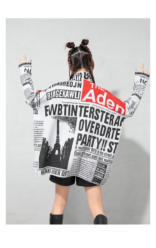 Suéter Tejido Mujer con Estampado de Letras - Corte Slim Talla Grande - Image 14