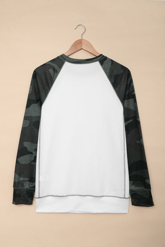Sudadera Mujer Estampado Camuflaje Cuello Redondo Manga Larga - Image 16