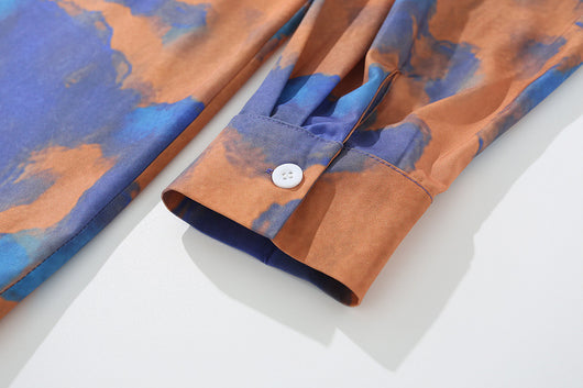 Camisa Retro Tie-dye Manga Larga para Hombre Tide Brand - Diseño Artístico - Image 21