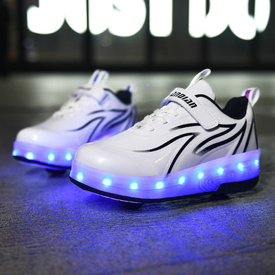 Zapatos con Ruedas de Carga Luminosas - Modelos Simple y Doble - Image 8
