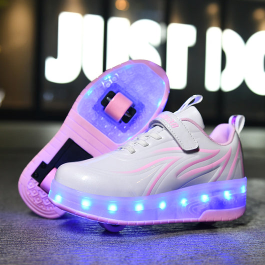 Zapatos con Ruedas de Carga Luminosas - Modelos Simple y Doble - Image 10