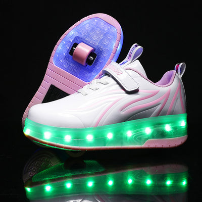 Zapatos con Ruedas de Carga Luminosas - Modelos Simple y Doble - Image 19