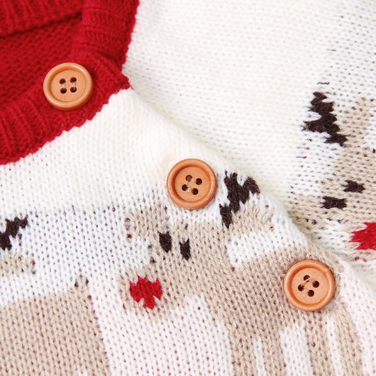 Suéter Navideño Tejido con Reno para Niños y Niñas - Image 14