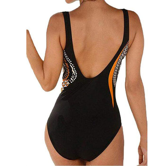 Traje de Baño Retro Estampado Espalda Descubierta para Mujer - Image 15