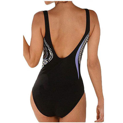 Traje de Baño Retro Estampado Espalda Descubierta para Mujer - Image 17