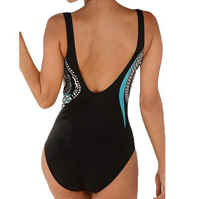 Traje de Baño Retro Estampado Espalda Descubierta para Mujer - Image 19
