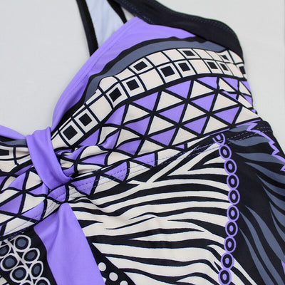 Traje de Baño Retro Estampado Espalda Descubierta para Mujer - Image 36