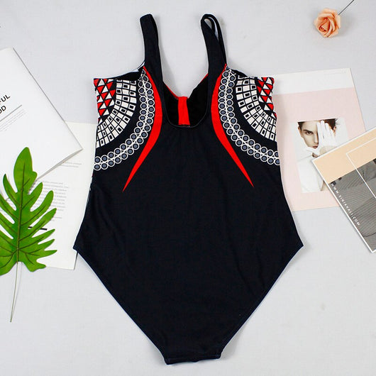 Traje de Baño Retro Estampado Espalda Descubierta para Mujer - Image 40