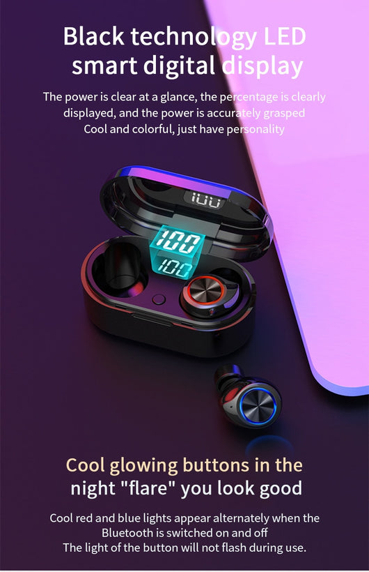 Auriculares Bluetooth 5.0 con Pantalla LED Digital - Image 11