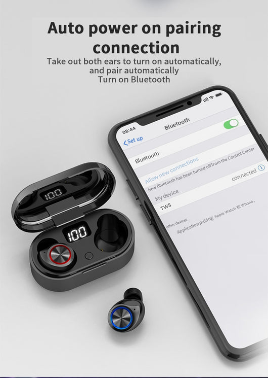 Auriculares Bluetooth 5.0 con Pantalla LED Digital - Image 14