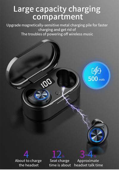 Auriculares Bluetooth 5.0 con Pantalla LED Digital - Image 16