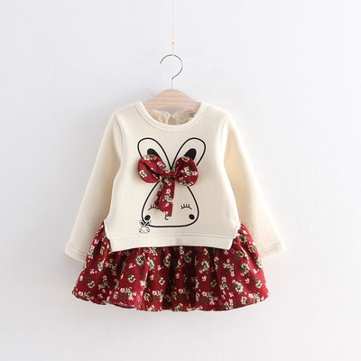 Vestido Infantil Otoño Manga Larga para Niñas 0-5 Años - Image 8