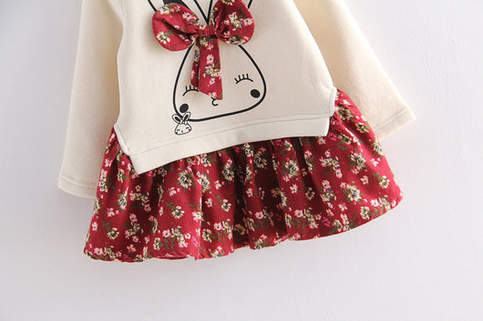 Vestido Infantil Otoño Manga Larga para Niñas 0-5 Años - Image 10