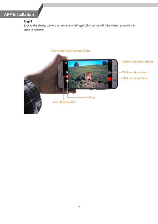 Cámara de Vigilancia WiFi 20MP con Control Bluetooth y App en Vivo - Image 11