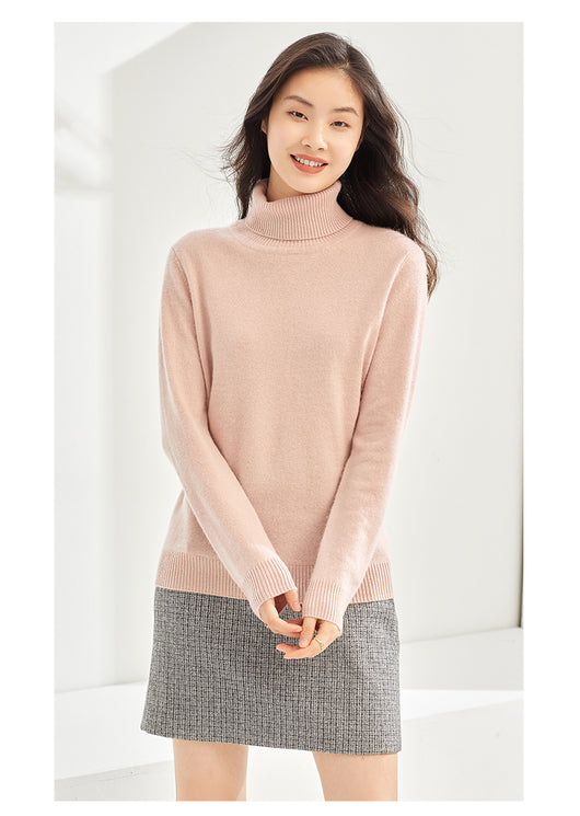 Suéter de Cachemira Pura para Mujer Cuello Alto - Image 17