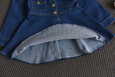 Vestido Denim para Niñas - Estilo Clásico y Versátil - Image 13