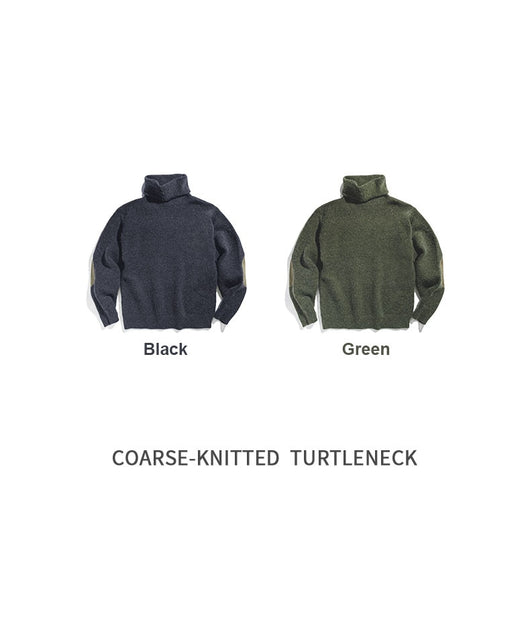 Suéter Cuello Alto de Mohair Sintético Grueso y Cálido para Hombre - Image 7