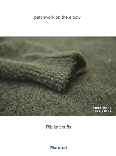 Suéter Cuello Alto de Mohair Sintético Grueso y Cálido para Hombre - Image 14