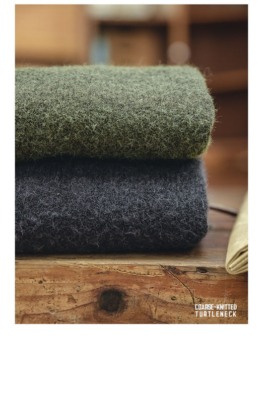 Suéter Cuello Alto de Mohair Sintético Grueso y Cálido para Hombre - Image 16