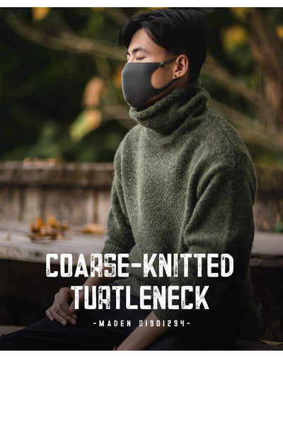 Suéter Cuello Alto de Mohair Sintético Grueso y Cálido para Hombre - Image 21