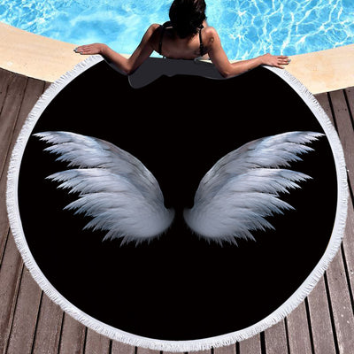 Toalla de Playa Redonda Microfiber con Borlas - Suavidad Premium - Image 11