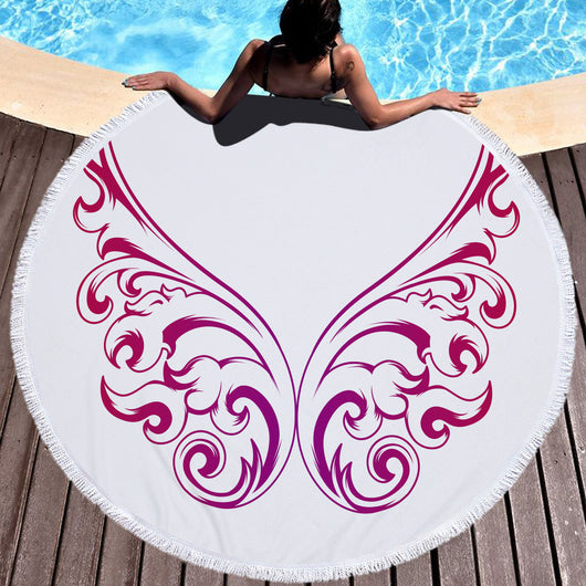Toalla de Playa Redonda Microfiber con Borlas - Suavidad Premium - Image 12