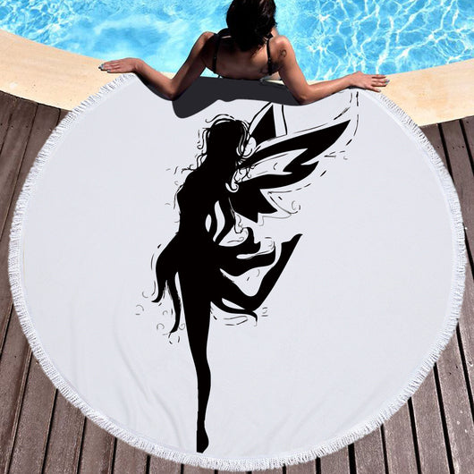 Toalla de Playa Redonda Microfiber con Borlas - Suavidad Premium - Image 15